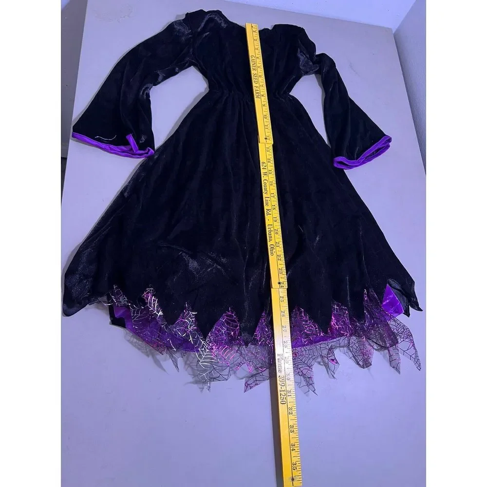 Witch Costume Purple & Black Witch Costume Halloween ~  Youth‎ Small